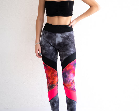 Yoga pants Gris y Rosa